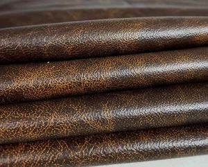 Vintage Premium Distressed Naturally Milled Whole Cowhide Leather   32-35 sqft.  - Picture 1 of 5