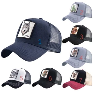 Gorra de beisbol de animales, Lobo, Tigre, Zebra, León... Unisex - Imagen 1 de 1