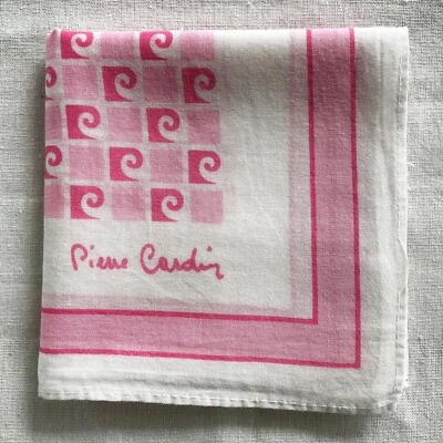 Pañuelo Hombre Vintage Rosa Algodón Patrón Geométrico Clásico Bolsillo Cuadrado 16" Foto 1 de 4