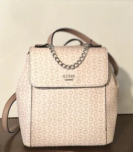 GUESS Wesley Sv510230 Purse Backpack Book Bag Light Rose Pink - Picture 1 of 7