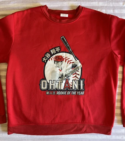 SHOHEI OHTANI Rookie Of The Year Sweater Los Angeles Angels XL Kloanz MLB. NWOT Cover