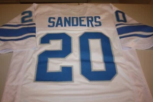 BARRY SANDERS #20 SEWN STITCHED WHITE ROAD JERSEY SIZE XLG HALL OF FAME - Picture 1 of 2