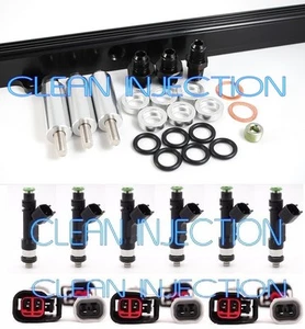 Inyectores de riel de combustible negro Toyota Soarer Chaser Supra 1JZGTE 1JZ-GTE Turbo 850cc - Imagen 1 de 1