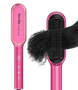 Cepillo alisador de cabello iónico con calentador MCH rápido 450 ° F Frizz Buster - Imagen 1 de 1