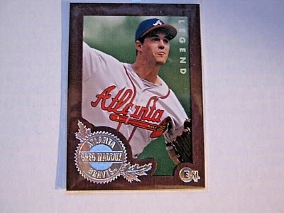 Greg Maddux 1996 Fleer E-XL Base Card #146 - Image 1 of 2
