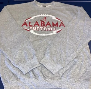 Alabama Football Sweatshirt Bama Crew Neck Crimson Tide - Picture 1 of 2