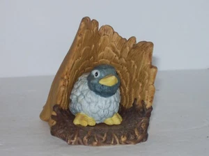 FRANKLIN MINT PORCELAIN HAND PAINTED "WOODLAND SURPRISE - BLUEBIRD" 1984 - Picture 1 of 8