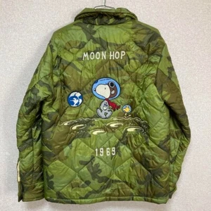PEANUTS SNOOPY Late 1960s Style Vietnam Liner Jacket “MOON HOP” (CAMOUFLAGE) JP - Picture 1 of 15