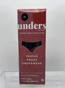 UNDERS XL BRIEF Period Proof Underwear Regular Absorben Black  Panty COMBINESHIP - Picture 1 of 5