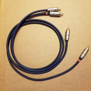 AudioQuest G-Snake Interconnect Cable with Gold Snake RCA Plugs 2 Meter pair - Picture 1 of 5