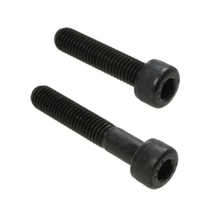 M6 (6mm) x 1.00 pitch Metric Coarse SOCKET Head Cap Screw Allen Plain Black - Picture 1 of 5