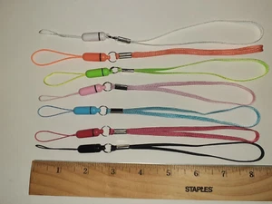 7PCs Wrist Lanyard Strap, Nylon Bracelet Strap Hand Wrist Lanyard Phone ID USA - Picture 1 of 13