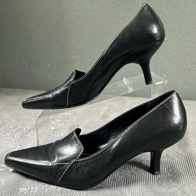 Zapatos de tacón Cole Haan City de cuero negro talla 8,5B Foto 1 de 4