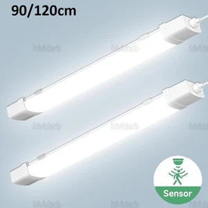 90CM 120CM Feuchtraumleuchte Led mit Bewegungsmelder Garage Keller Lampen IP65 - Bild 1 von 15