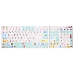 2Pcs Mechanical Keyboard Sticker Frosted Surfaces Cute Cartoon Clear Patte AM - Picture 1 of 22