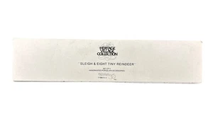 Dept. 56 Heritage Village “Sleigh & Eight Tiny Reindeer” #5611-1 Boxed & Mint - Picture 1 of 3