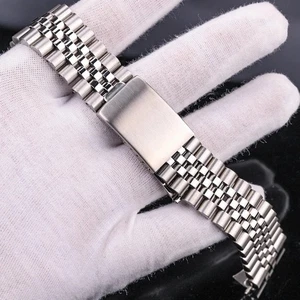 18MM Jubilee Herren Uhrenarmband 316L Edelstahl Uhrenarmband Wasserdicht NEU - Bild 1 von 6