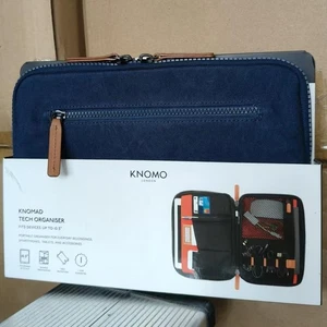 Knomo Canvas Tech Organizer Rękaw na tablet granatowy pasuje do urządzenia 11" - Zdjęcie 1 z 6