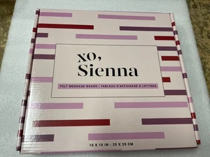 XO, Sienna Felt Message Board 189 Letters etc, 11.2" x 10.4" Letter Board New - Picture 1 of 6