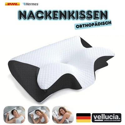 Nacken Therapiekissen Memory Foam Kopfkissen Orthopädisch Ergonomisch Schmerzen - Bild 1 von 4
