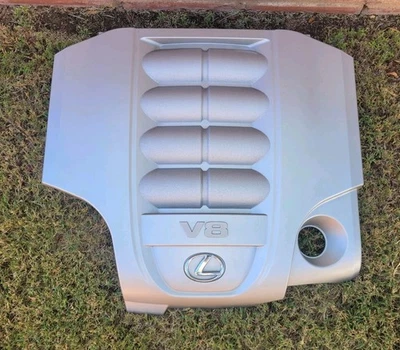 2008 - 2021 LEXUS LX570 5.7L ENGINE DUST PLASTIC COVER SILVER OEM FACTORY 2015 - Image 1 of 4