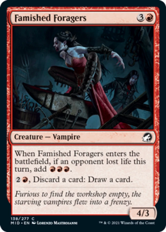 x1 Famished Foragers - Innistrad: Midnight Hunt - NM - MTG - Image 1 of 1