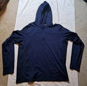 Kjus Liam Hooded Midlayer Half Zip Herren Gr. Medium (50) blau Merinowollmischung - Bild 1 von 11