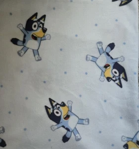  Bluey Fleece Fabric 1 1/2 Yards New - Picture 1 of 1