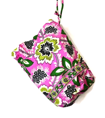 Bolso de Mano Vera Bradley Ditty Rosa Priscilla Nuevo sin Etiquetas Algodón Forrado de Plástico 13.5" Foto 1 de 4