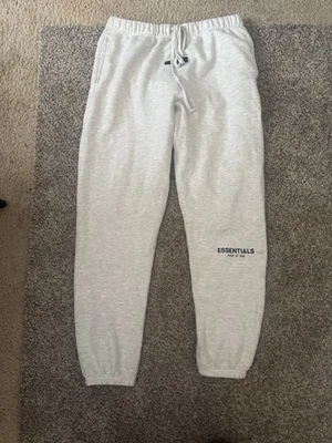 Essentials Light Oatmeal Sweats - Image 1 of 4