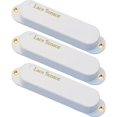 Lace Sensor Gold Guitar Pickups 3-Pack S-S-S Set White - Image 1 of 3