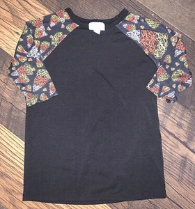 LulaRoe Sloan Halloween Candy Corn Sleeves Size 6 - Picture 1 of 7