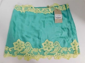 New Meshki Nianh Mint Green Mini Skirt with Lace sz XS - Picture 1 of 5