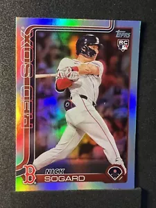 2025 Topps Series 1 Nick Sogard Rainbow Foil Parallel RC #94 Red Sox Rookie - Picture 1 of 4