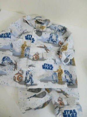 星球大战猎鹰陶器谷仓 DROID 睡衣套装 尺寸 2T seep kid pj R2D2 全新 — 第 1/4 张图片