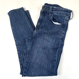 American Eagle Women’s Jeans Size 6 Hi Rise Jegging Crop Pinstripe Stretch #0675 - Picture 1 of 13