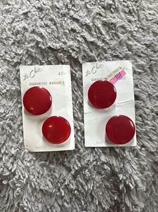 La Chic Vintage Red Pearl Knöpfe 2er-Pack Gr. 43 - 1 1/"" - 2er-Sets 2er-Packungen - Bild 1 von 2