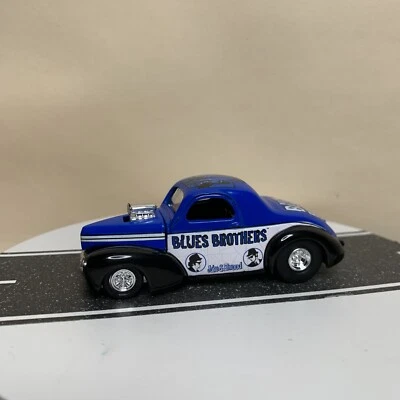 Racing Champions The Blues Brothers 1941 Willy's Willys cupé #22 blanco/azul casi nuevo Foto 1 de 4