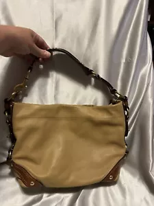 Coach Leather Carly Purse Duffle Sac Bag Handbag D0793-10615 Brown Caramel - Picture 1 of 4