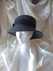 Vintage Amanda Smith brown bowler Hat 100 % Wool Made In Italy  Downton Abbey.