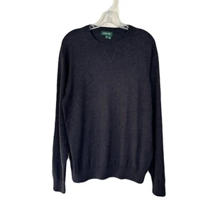 Orvis Men’s Cashmere Cotton Silk Crew Neck Gray Sweater Pullover Size M #b1 - Picture 1 of 6