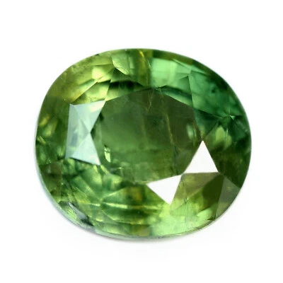 Marvelous Certified 2.35ct Natural Green Sapphire Oval From Kenya Mines 7.9x7 mm - Image 1 of 4