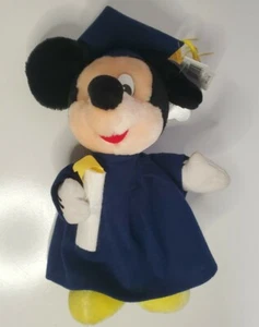 Disney Mickey Mouse Plüsch 12 Zoll in Abschlussmütze und Kleid mit Diplom - Bild 1 von 9