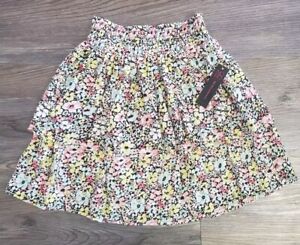 No Boundries Juniors Super High Rise Skirt Floral Size S/CH(3-5).