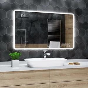 Espejo de Baño Espejo de Pared Iluminado LED OSAKA | interruptor | estación - Imagen 1 de 7