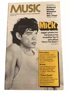 August 1985 COLUMBIA RECORD TAPE CLUB MAGAZINE Jagger MUSIC Wham! Idol Prince - Picture 1 of 13