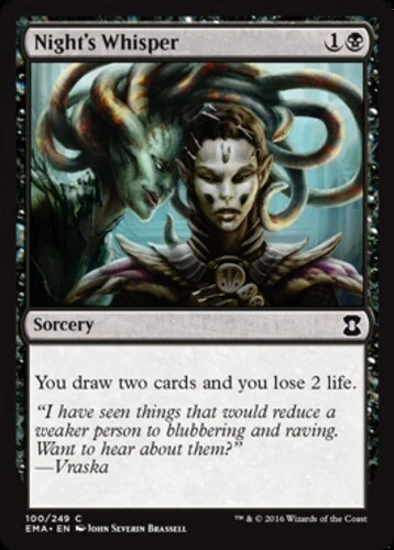 x1 Night's Whisper - Eternal Masters - NM - MTG - Image 1 of 1