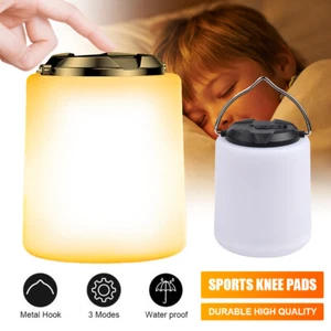 LED Solarleuchte Lampe Outdoor Camping Aufladbar Laterne USB Akku Zelt Licht DE - Bild 1 von 18