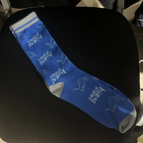 DETROIT LIONS NFL FOOTBALL Driven By Detroit CREW LENGTH SOCKS SGA 12/4/22 Cover