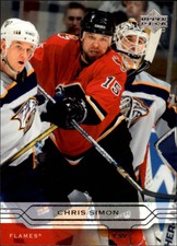 2004-05 Upper Deck Calgary Flames Hockey Card #25 Chris Simon